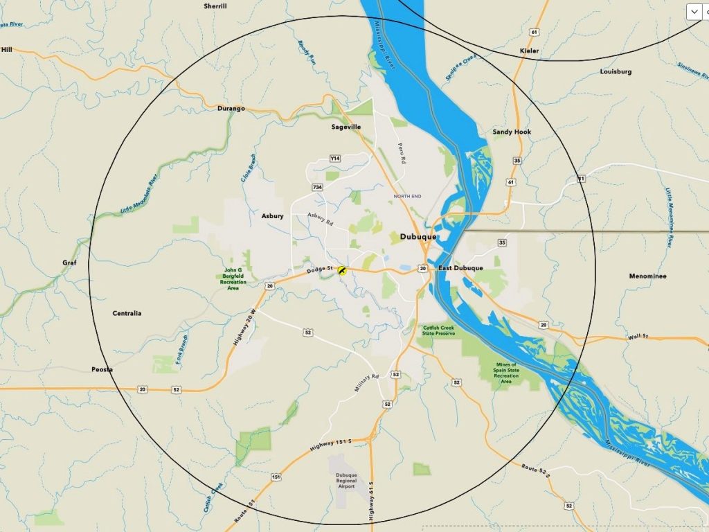 Christmas Bird Count Map